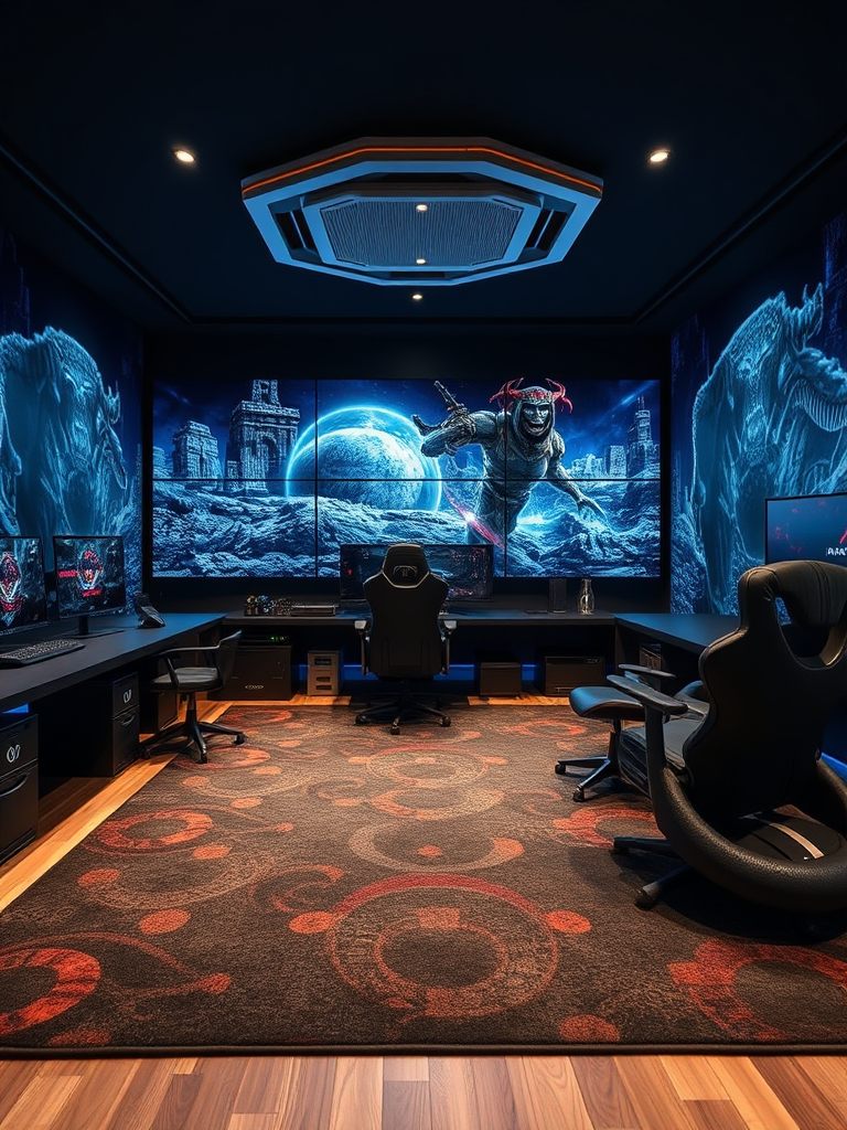 Gaming Room Rug