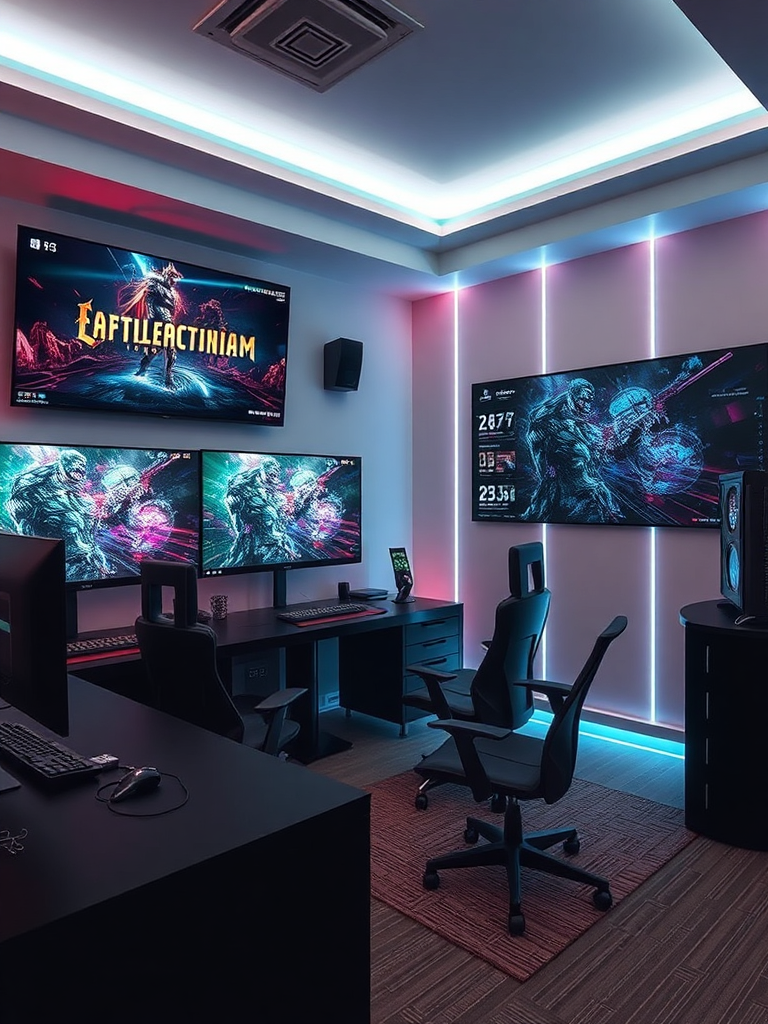 Gaming-Room-ingredients Compact Gaming Room Setup for Boys Bedrooms