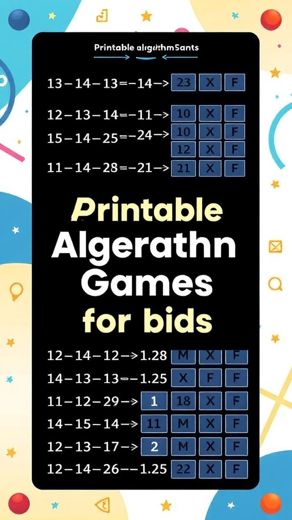 Printable-Algorithm-Games-for-Kids-ingredients Introducing Technology to Kids with Printable Algorithm Games
